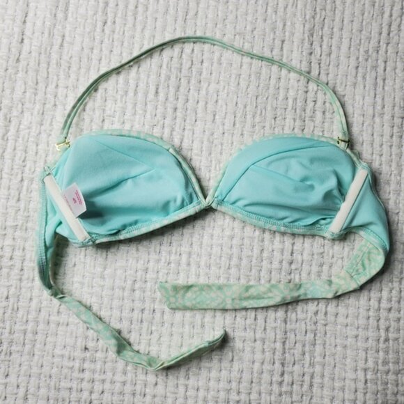 Xhilaration Mint Green Ruffle Bikini Top SMALL - Picture 3 of 3